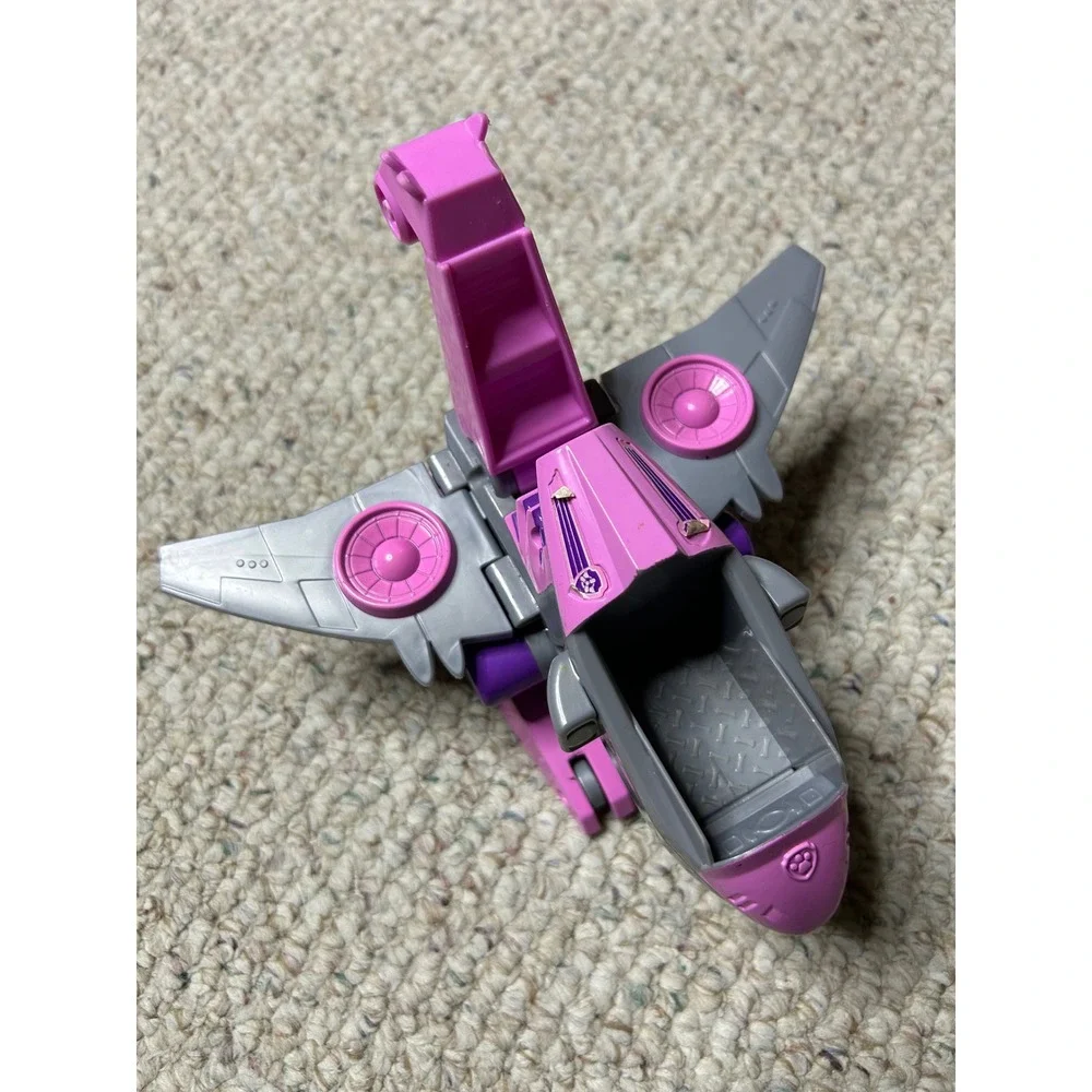 Paw Patrol Skye Mighty Pups Super Paws Deluxe‎ Transforming Jet Pink Grey Toy